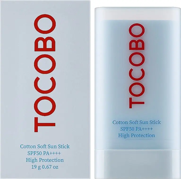 Сонцезахисний стік для обличчя TOCOBO Cotton Soft Sun Stick SPF50+ PA++++ 19 г - фото 2
