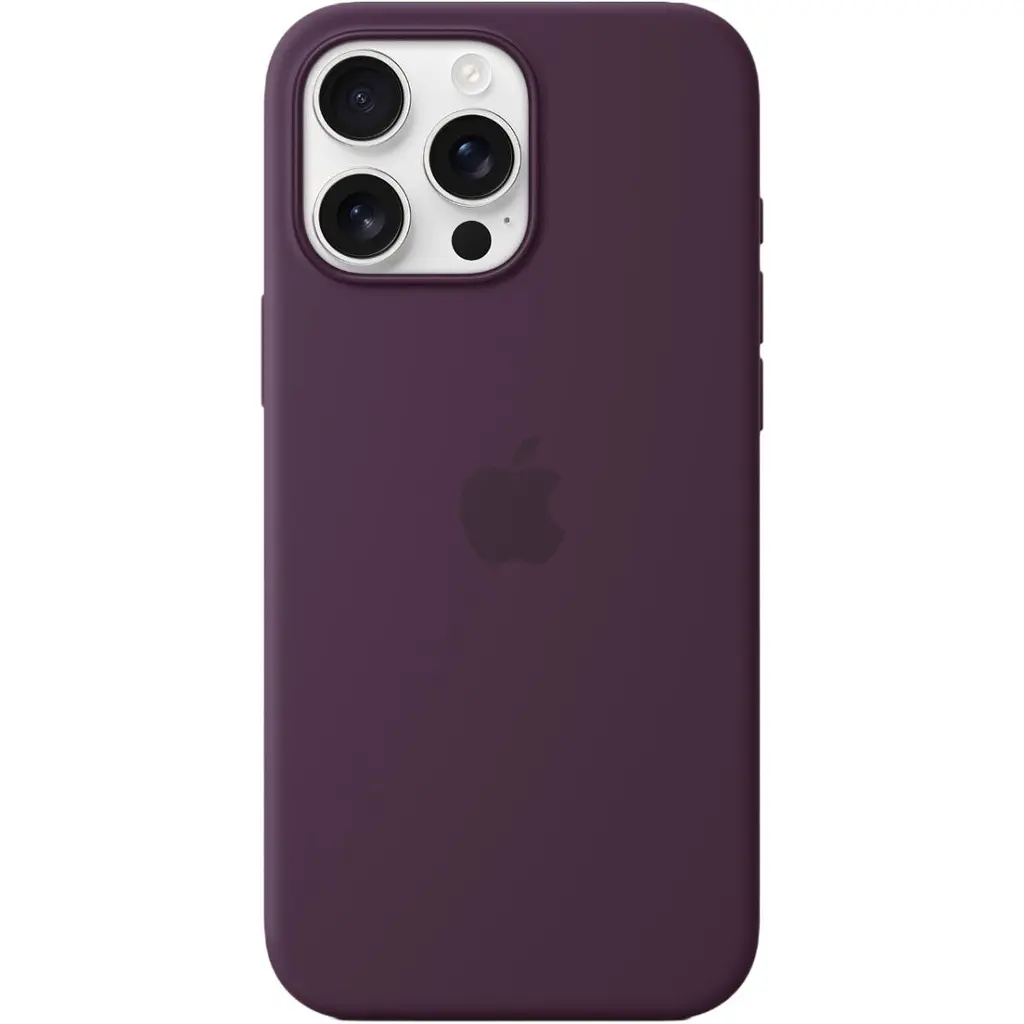 Чохол Silicone Case with MagSafe для Apple iPhone 16 Pro Max Plum AAA [116575] - фото 3