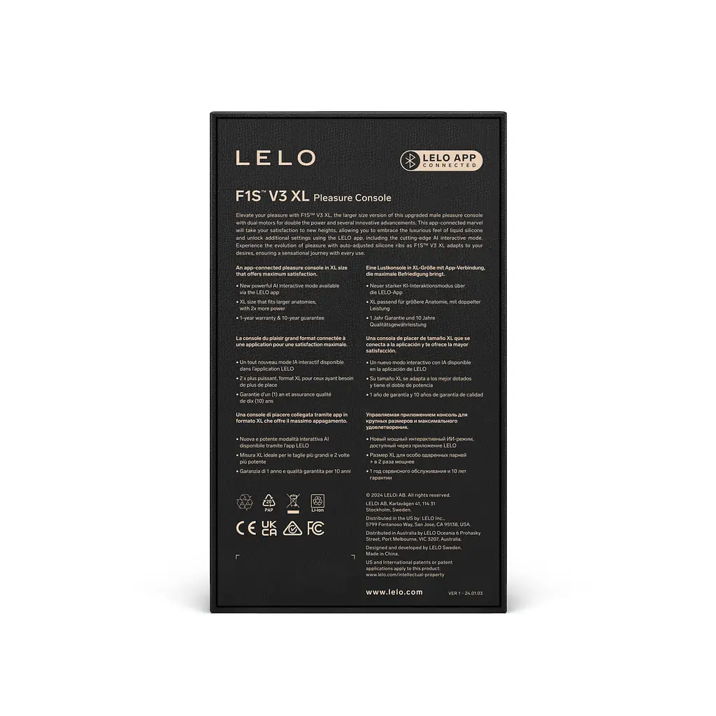 Автоматический мастурбатор Lelo F1s V3 XL голубой - фото 7