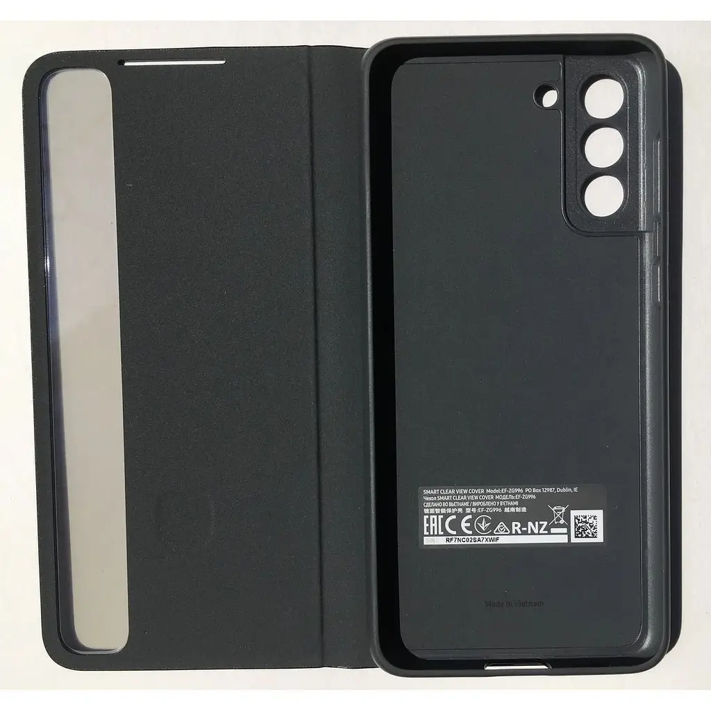 Оригинальный чехол-книжка Samsung для Galaxy S21 Plus Black S-View Clear View Cover Smart (EF-ZG996CBEGRU) - фото 3