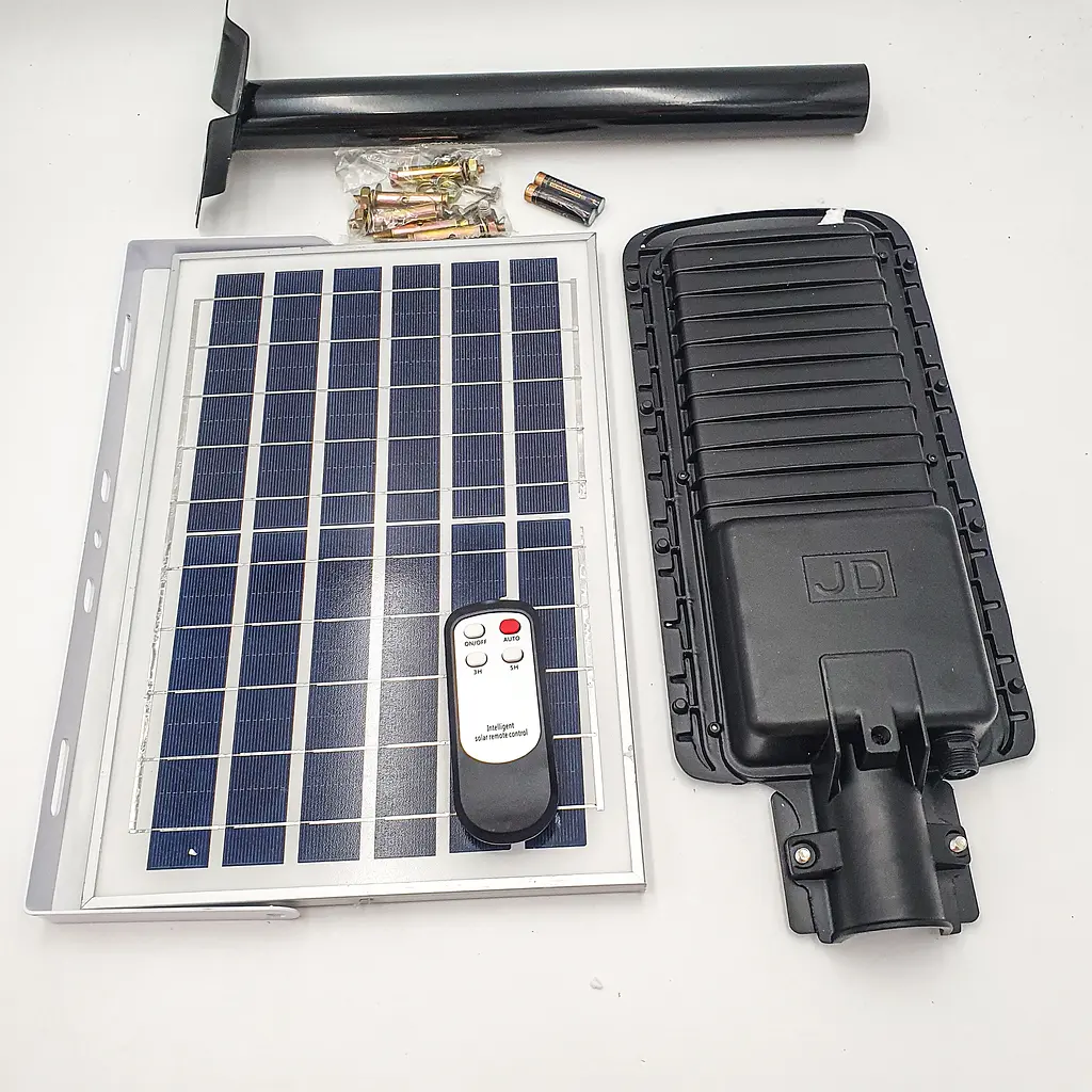 Ліхтар вуличний світильник акумуляторний 20000mAh з пультом та сонячною батареєю LED Solar Street Light 200W UKC 7792 - фото 5