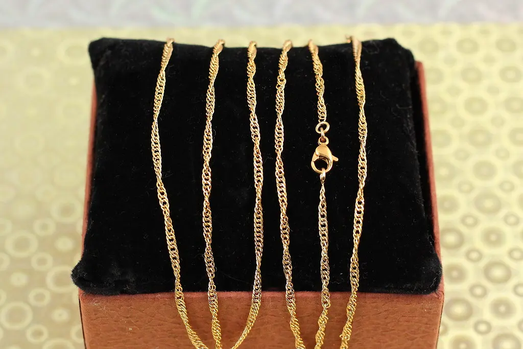 Ланцюг Xuping Jewelry Сингапур 60 см 2 мм золотистий