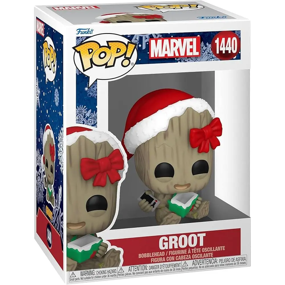 Фігурка Funko Pop Марвел Грут Marvel: Holiday Groot 10 см FP MH G 1440 - фото 3
