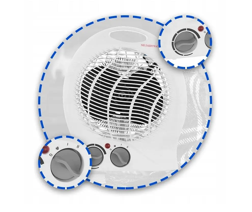 Тепловентилятор обогреватель 2 в 1 Volteno VO0280 2000W - фото 4