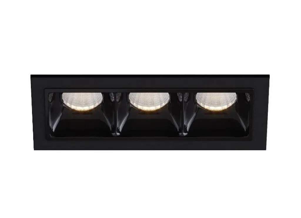 Світильник точковий врізний KLOODI KD-POINT 3X2 6W 3K BK - фото 4