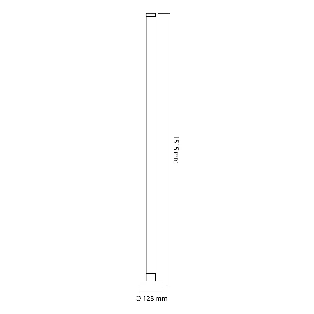 LED лампа підлогова Videx TF20, 10W RGB біла (27949-000) - фото 9