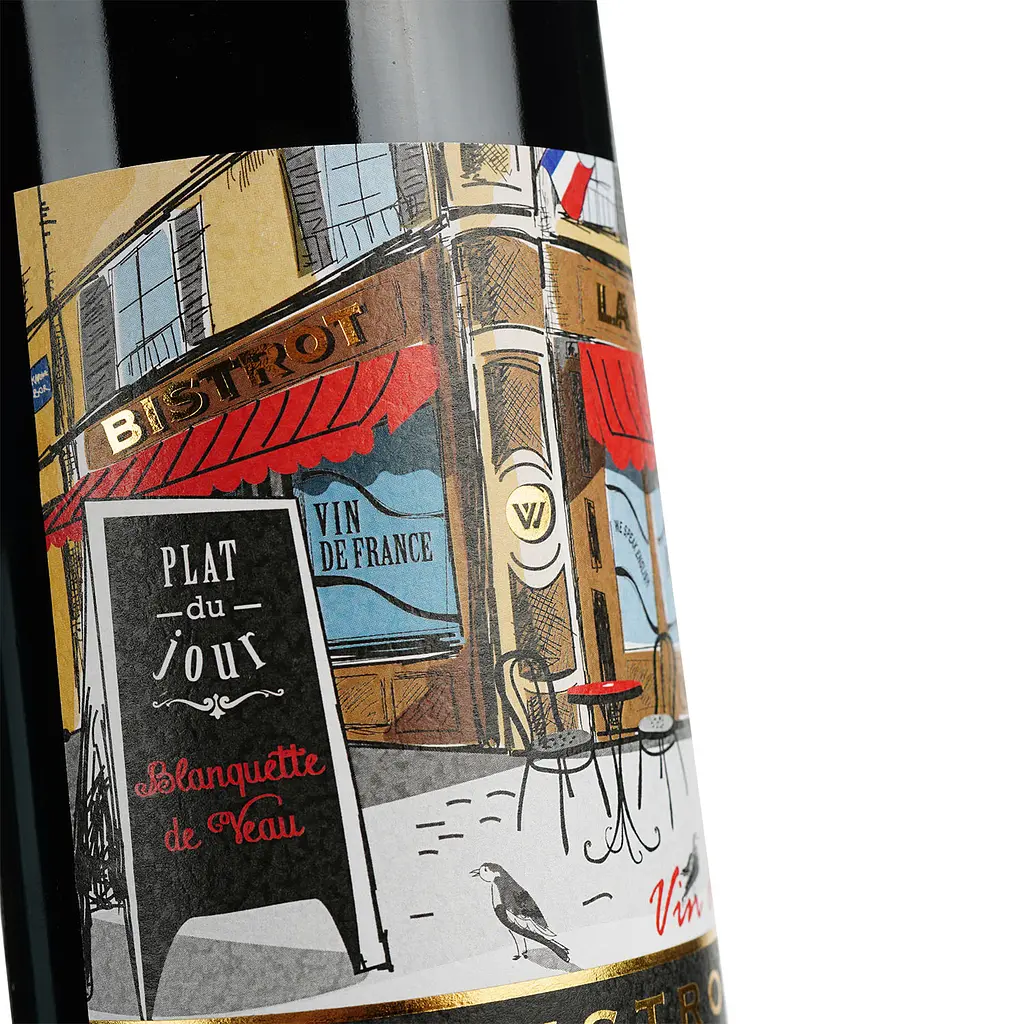 Вино Bistrot Merlot Cabernet, 13%, 0,75 л (795862) - фото 5