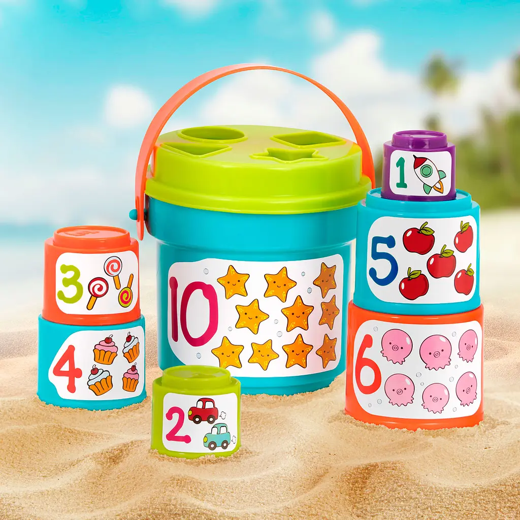 Игровой набор Battat Сортер-пирамидка 2 в 1 (BT2529Z) - фото 6