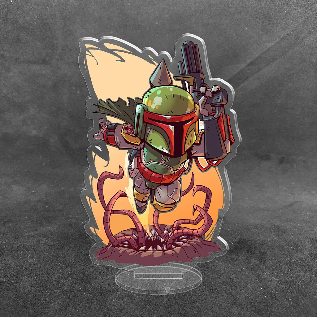 Акрилова колекційна фігурка Чібі Chibi Зоряні війни Star Wars - Мандалорец 10 см - фото 2