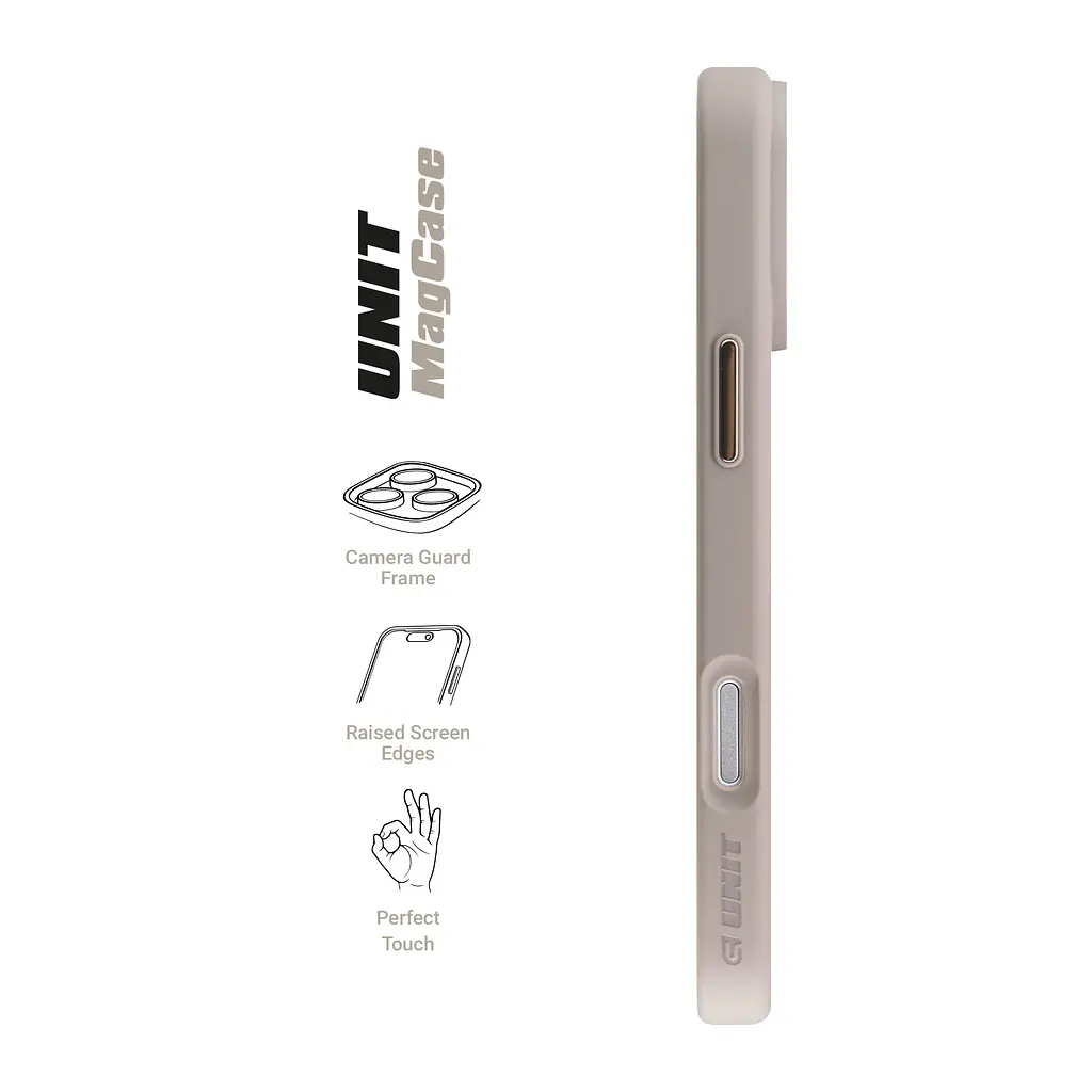 Чехол для Apple iPhone 17 Pro Max, Unit MagSafe, серый, прозрачный, MagSafe, противоударный, магнитный, панель-накладка с поддержкой MagSafe, с поддержкой беспроводной зарядки, TPU+PC, защита всего корпуса, ударопрочный, ArmorStandart (ARM87915) - фото 3