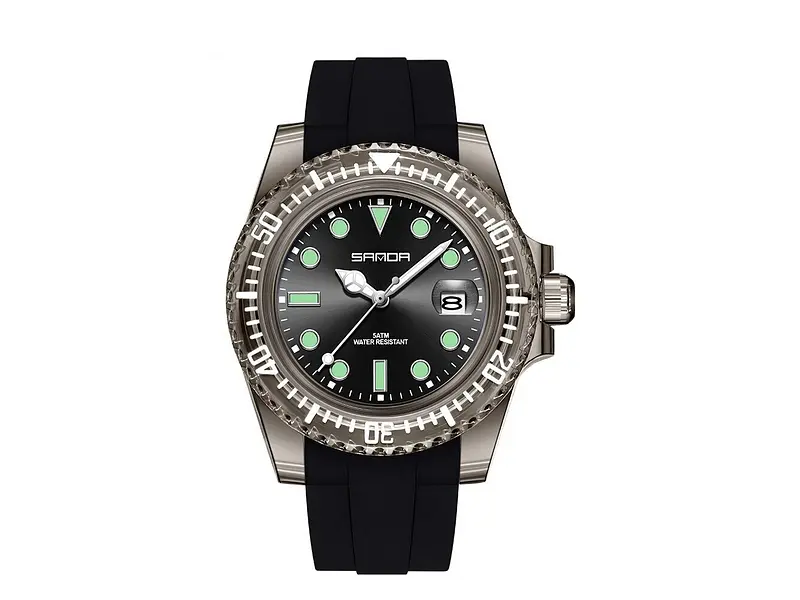 Жіночий наручний годинник 9007 All Black Sanda acs0030963 - фото 2