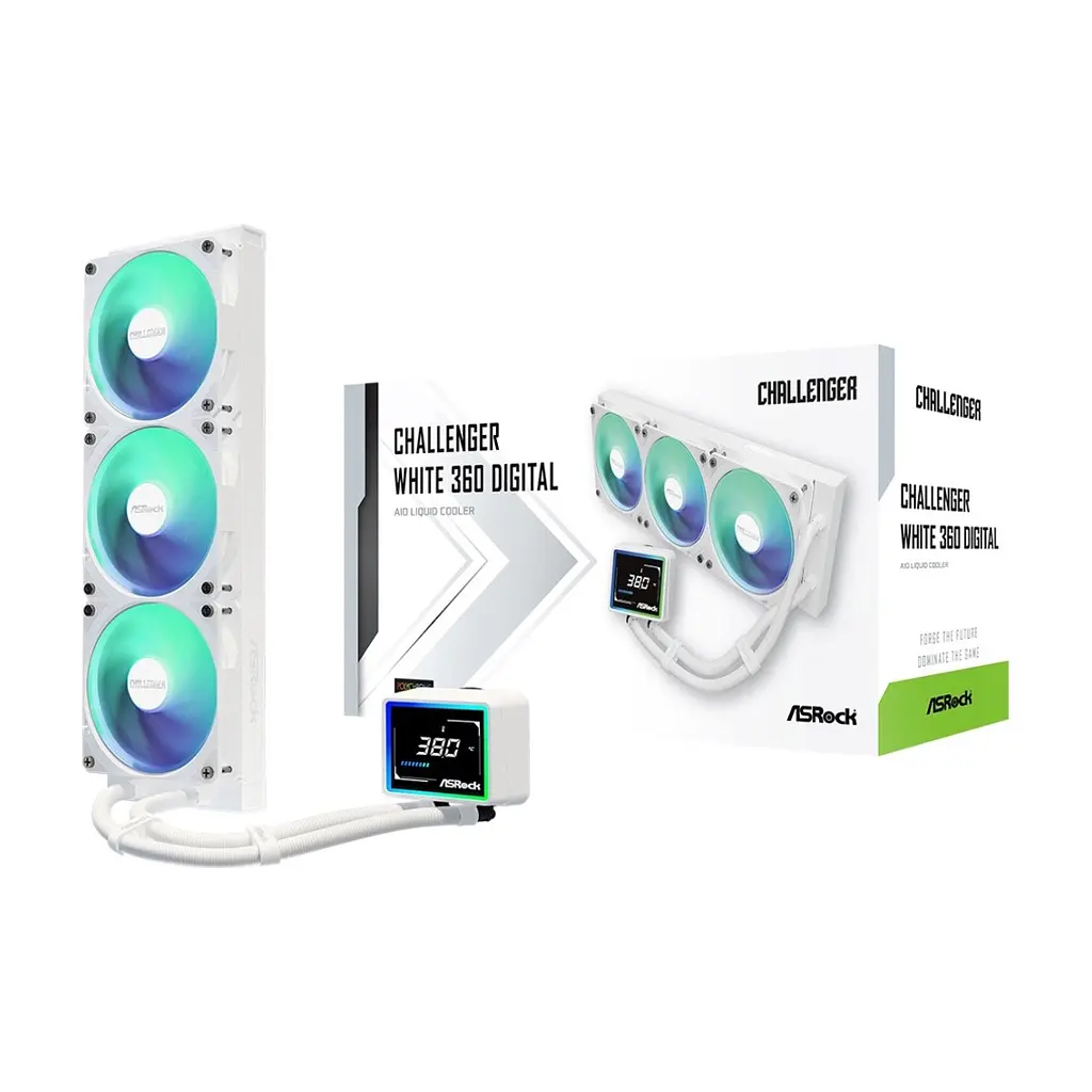 Система рідинного охолодження ASRock Challenger White 360 Digi - фото 8