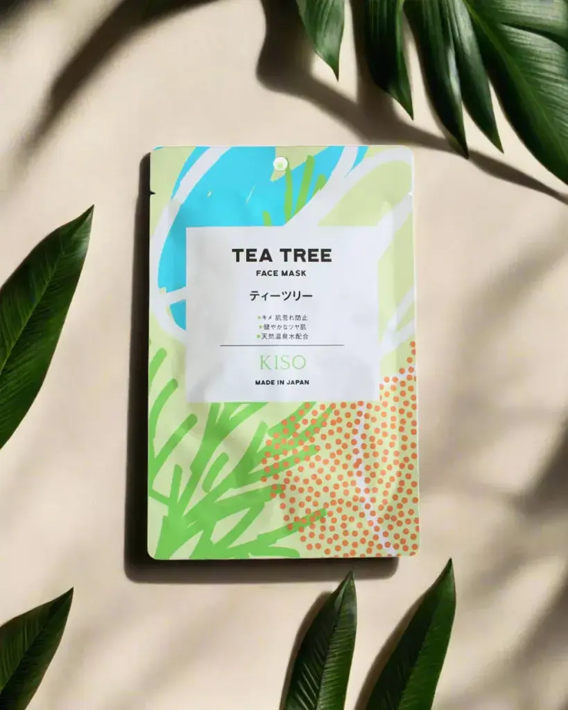 KISOCARE Tea Tree Face Mask тканинна маска з чайним деревом, 1 шт - фото 2