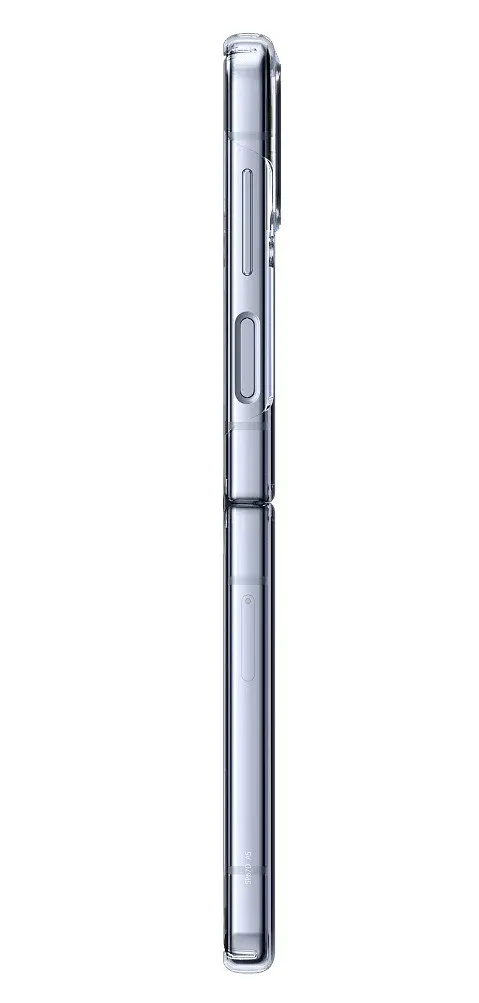 Оригінальний протиударний чохол для Samsung Galaxy Z Flip4 Spigen Ice Shield прозорий Crystal Clear (ACS05131) - фото 3