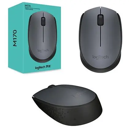 Миша бездротова Logitech M170 (910-004642) Grey/Black USB - фото 2