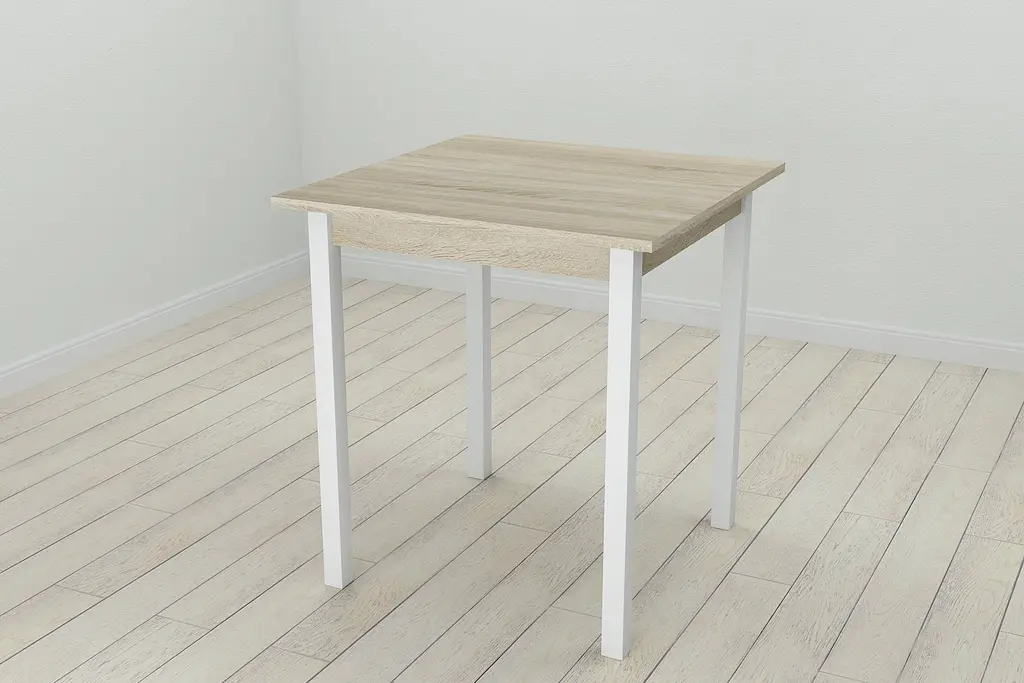 Стіл кухонний Ferrum-decor Дієго 75x70x70 Білий ДСП Сонома 16мм (FRD-106294) - фото 3