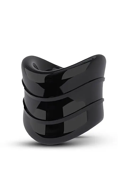 Эрекционное кольцо Stay Hard Beef Ball Stretcher Snug Xlong Черное, 3.8 х 2.5 см - фото 1