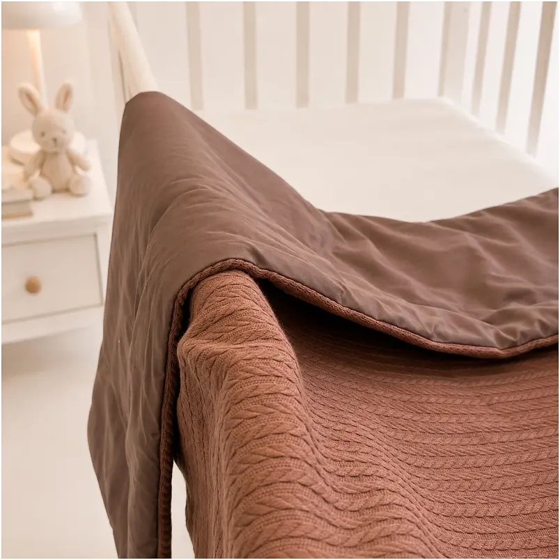 Плед дитячий MirSon Premium Pique Brown 110х140 см (2200013892540) - фото 5