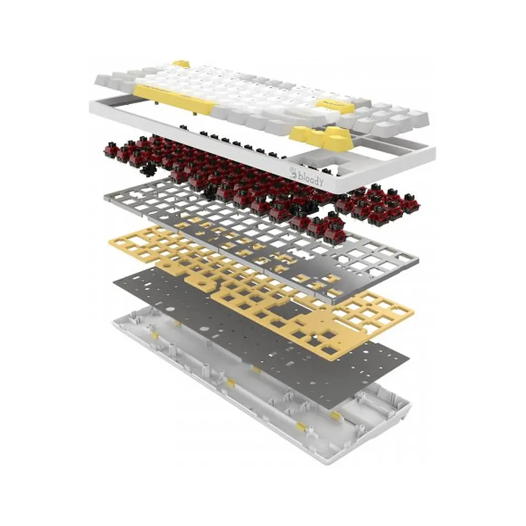 Клавіатура A4Tech Bloody S87 RGB BLMS TKL USB Energy White (4711421993708) - фото 11