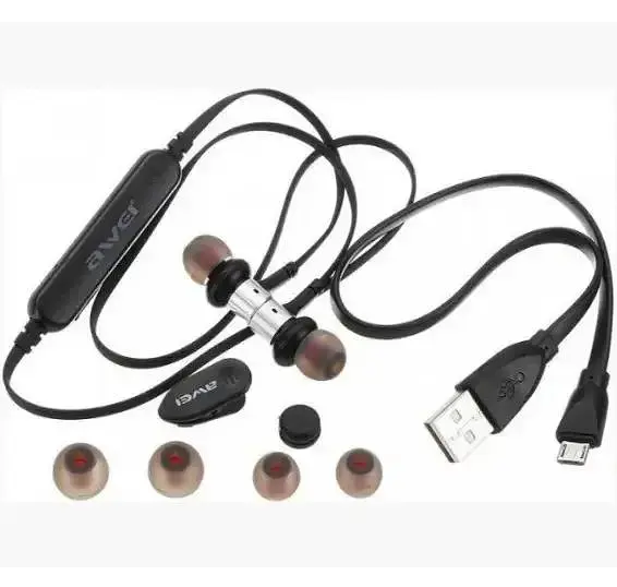 Беспроводные наушники Awei B923BL, BT4.2, 55mAh, 4-6h, black - фото 11
