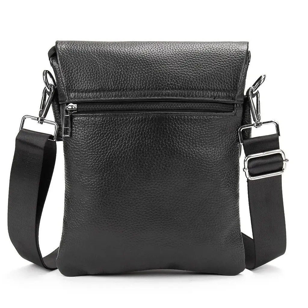 Шкіряний чоловічий месенджер із клапаном Tiding Bag M56-2056A - фото 4
