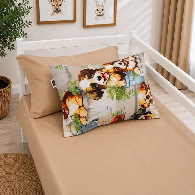 Комплект постільної білизни MirSon бязь Puppy Picnic 110 x 140 см (2200013685432) - фото 2