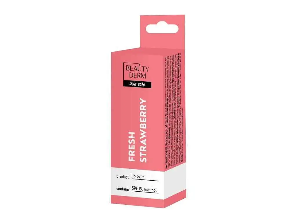 Бальзам для губ BEAUTYDERM 10г Fresh Strawberry 10мл