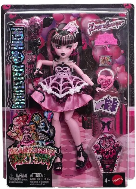 Лялька Monster High Страшносолодкий день народження Дракулаура JBG74 Mattel JBG74 - фото 2