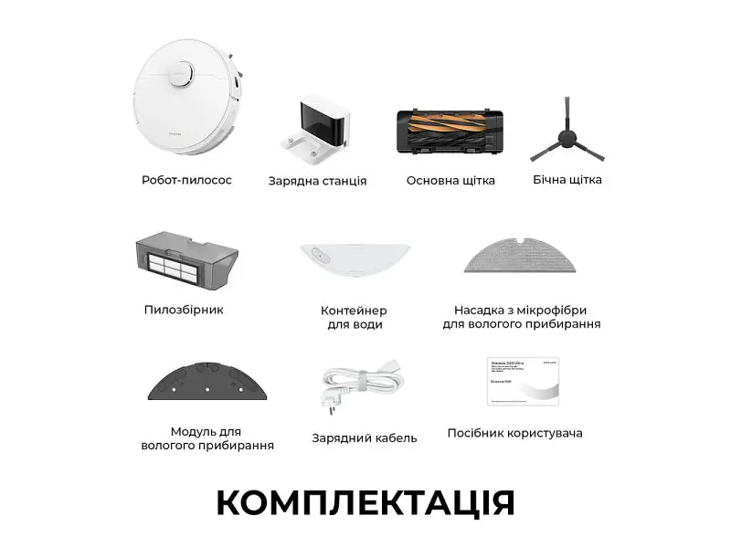 Робот-пилосос з вологим прибиранням Dreame Bot D20 White (RLD35GA) - фото 9