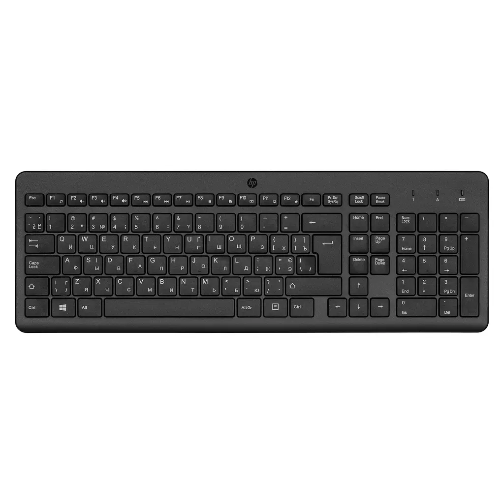 Клавіатура мембранна 220, 104key, WL, EN/UK, чорний HP teh0013824 - фото 2