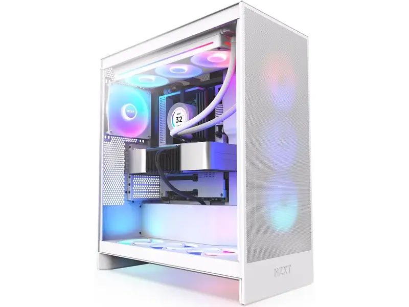 Корпус NZXT H7 Flow RGB White (CM-H72FW-R1)