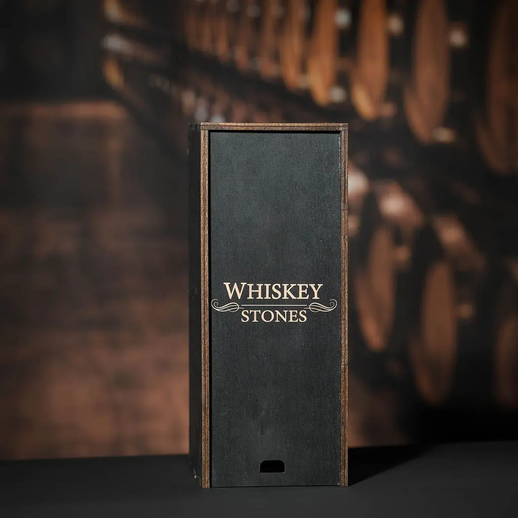 Подарунковий набір віскі Whiskey Stones №11 графин Larus у дерев'яному пеналі - фото 8