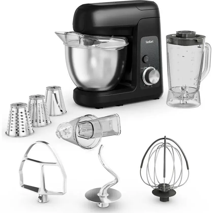 Кухонная машина Tefal Bake Partner 1100Вт черный - фото 2