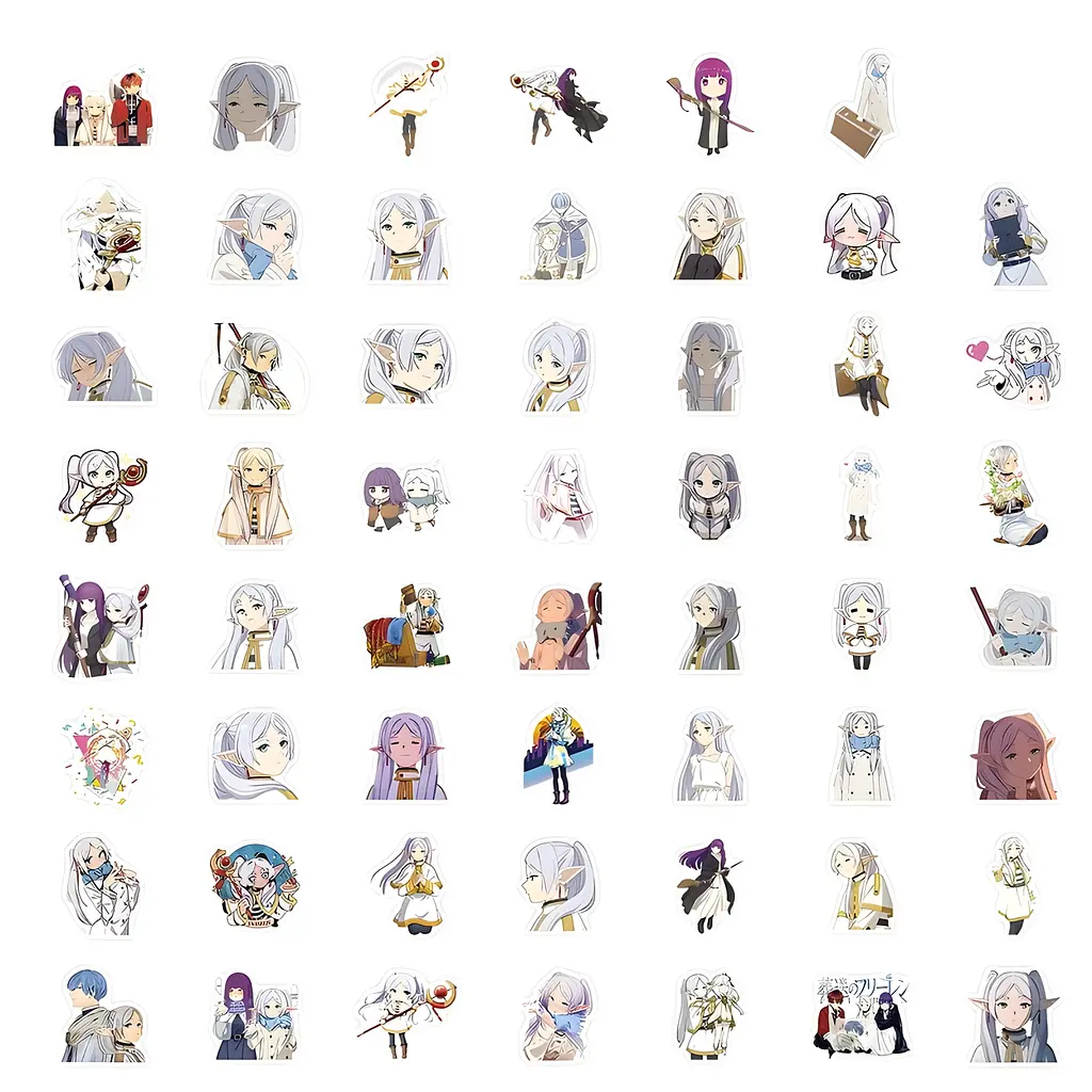 Стікерпак Фрирен Набір наклейок GeekLand Frieren 60 штук - фото 2