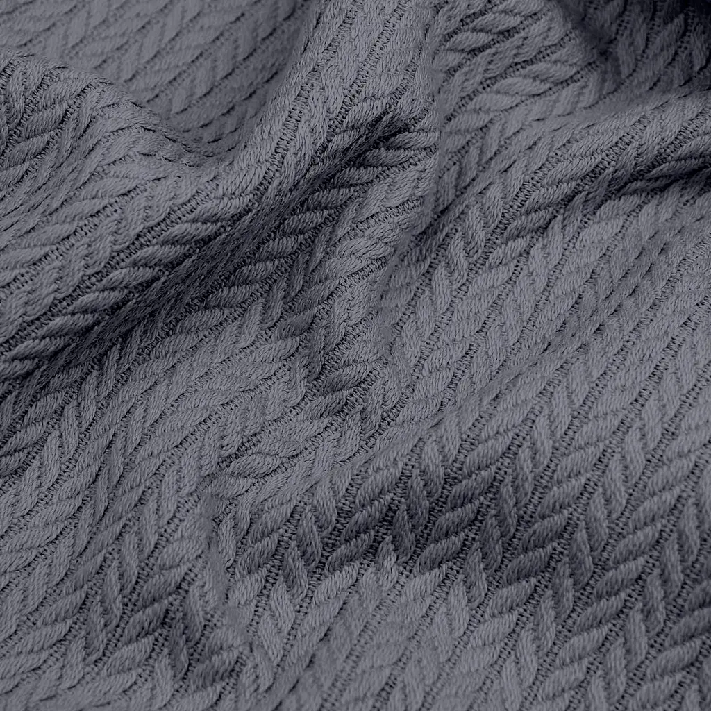 Плед покривало Cosas Stormy Knitted Braid 240х260 см косичка (Blanket_64Stormy_KnittedBraid_240x260) - фото 4