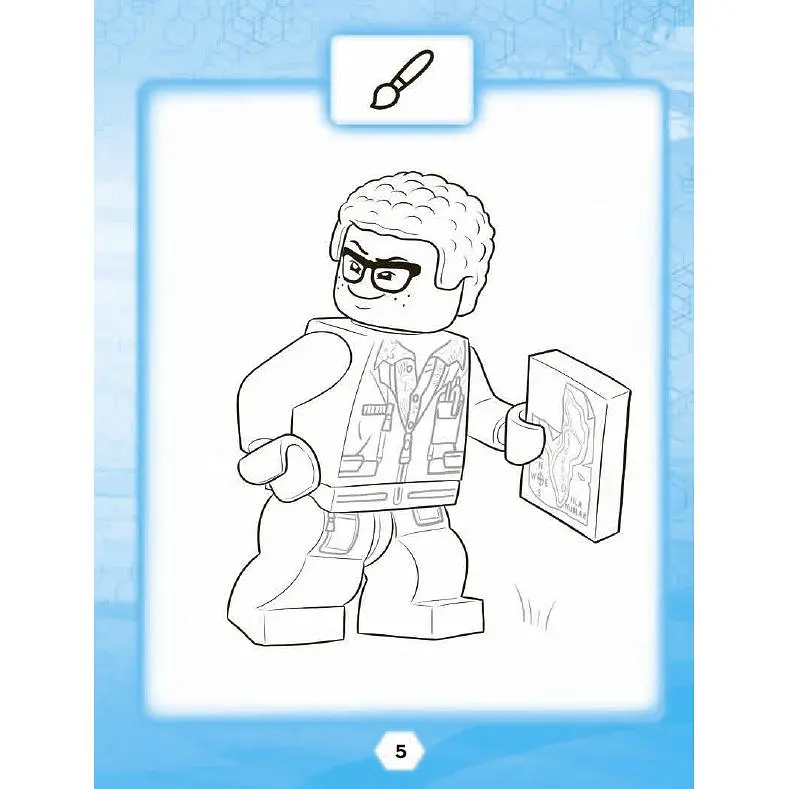 Книга LEGO Jurassic World Розважайся та малюй Книжка зі стікерами - фото 2
