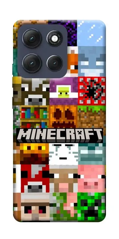 TPU чохол Demsky Minecraft collage для Motorola Moto G86 Power