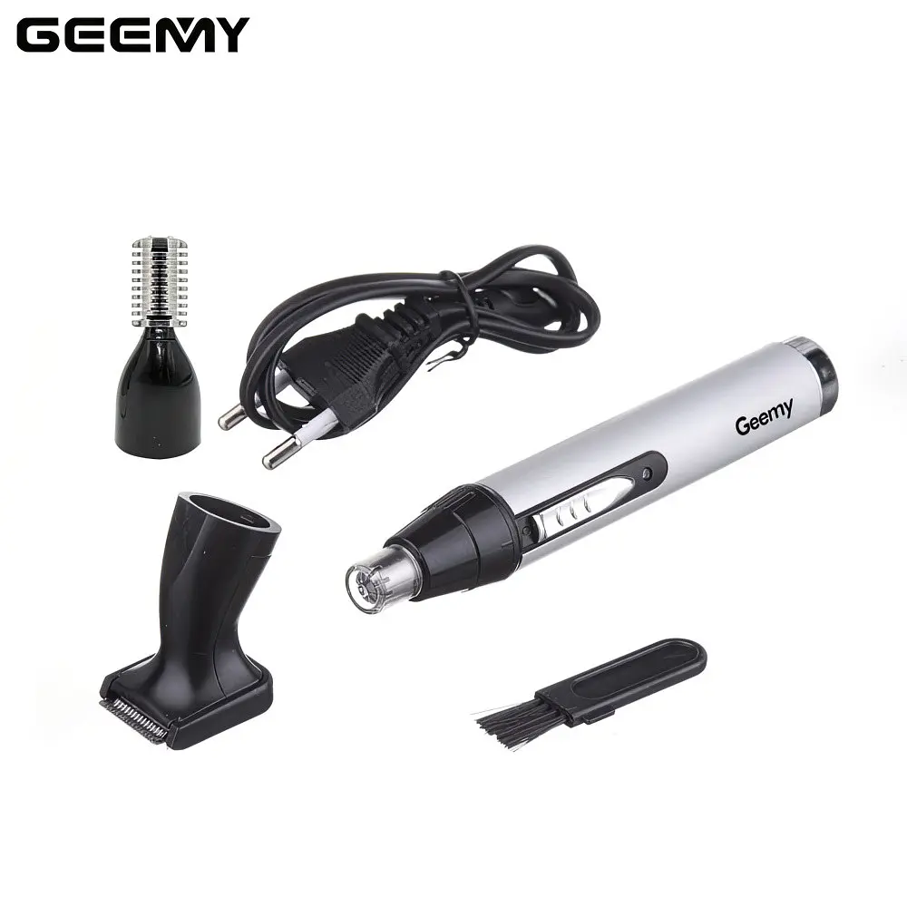 Тример чоловічий Geemy GM-3107, акумуляторна бритва 2в1 для бороди та носа - фото 3
