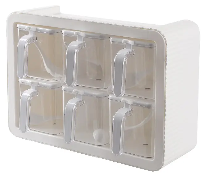 Набір спецівниць Violet House 0438 Spice White, 6 шт (7024354) - фото 4