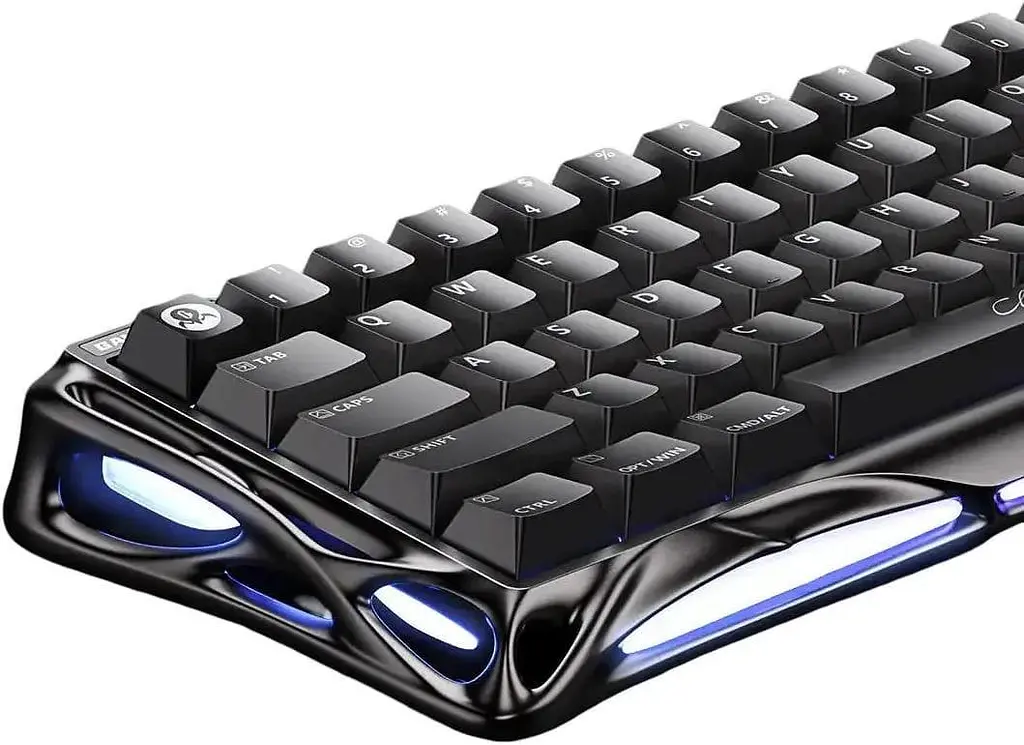 Клавиатура GravaStar Mercury V60 Pro 60 keys Blackcore 8K USB-A RGB Interstellar Silver (GSV60PRO_XTAL_BLK) - фото 2