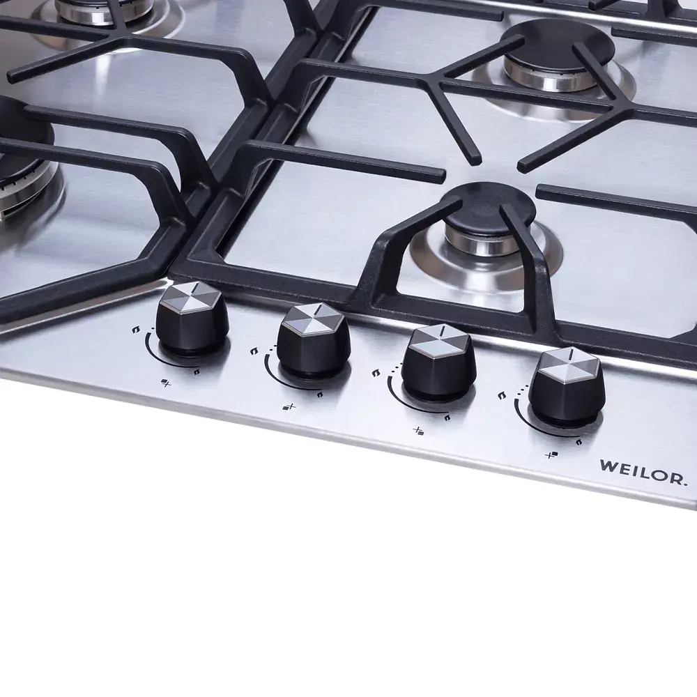 Поверхность газовая на металле Weilor GM W 604 SS - фото 4