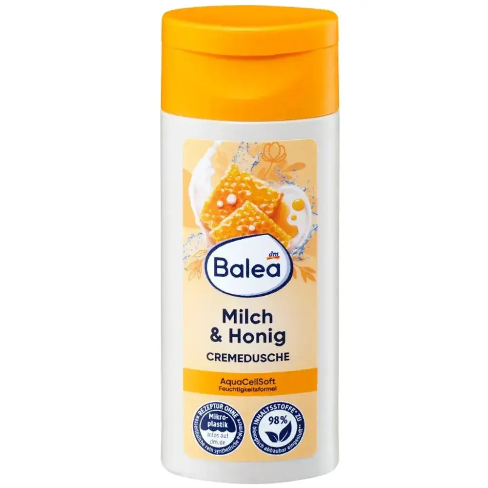 Кремовий гель для душу Balea Milch & Honig з ароматом молока та меду, 50 мл