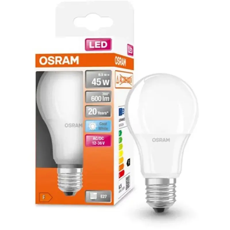 Лампочка Osram LED CL A45 6,5W/840 12-36V FR E27 (4058075757608) - фото 3