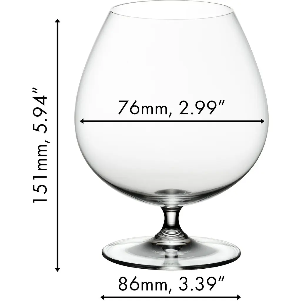 Набір келихів для бренді Riedel Vinum 840 мл 2 шт. (6416/18) - фото 4