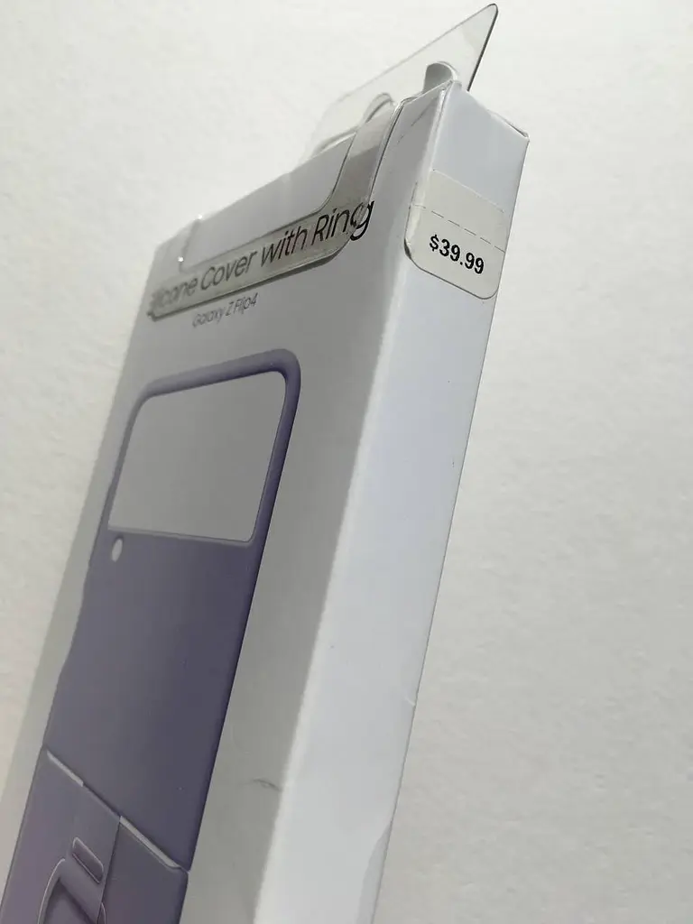 Оригінальний силіконовий чохол Silicone Cover with Ring Samsung Galaxy Flip4 Bora Purple (EF-PF721TVEGUA) - фото 6