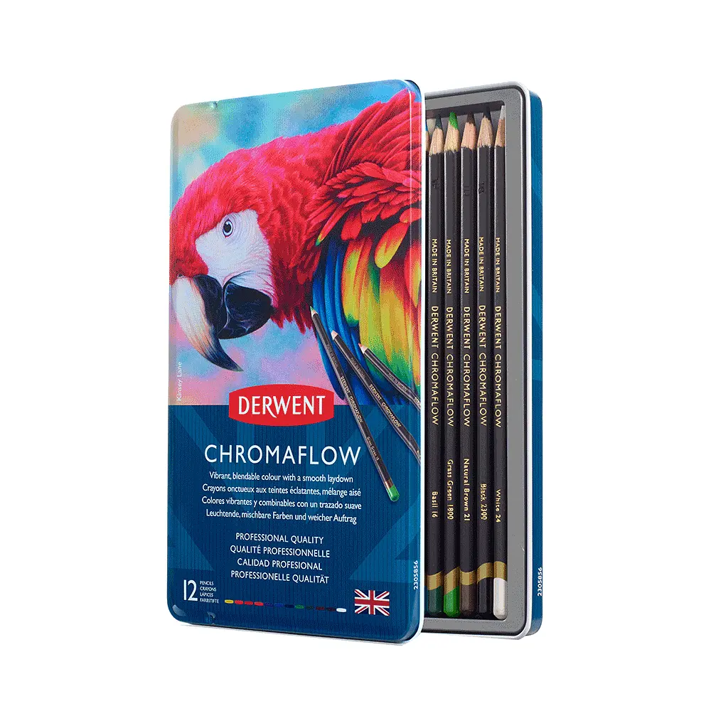 Кольорові олівці Colour Chromaflow 12 шт. Derwent (5028252616119) - фото 3