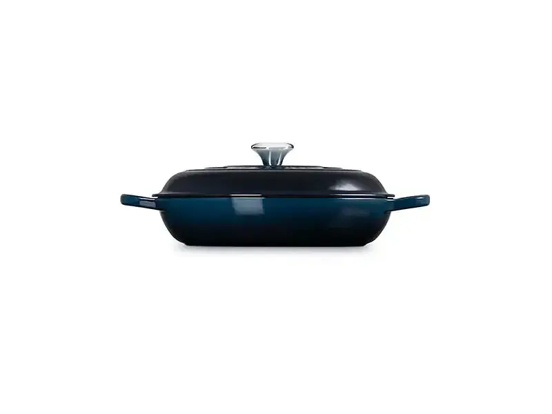 Каструля Le Creuset Signature Cast Iron Shallow Casserole 30 см Nuit (21180301294475) - фото 3