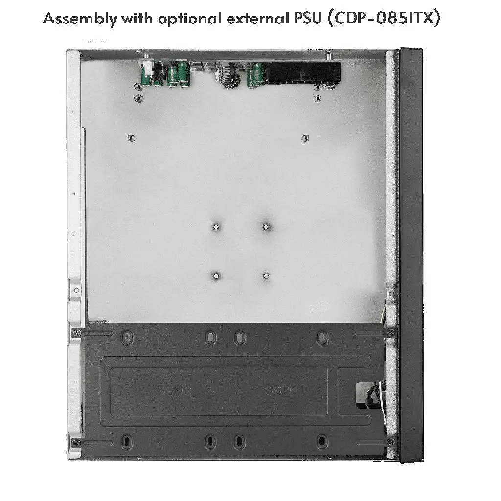 Корпус Chieftec COMPACT IX-06B-OP mATX, без БЖ, SLIM FF (IX-06B-OP) - фото 3