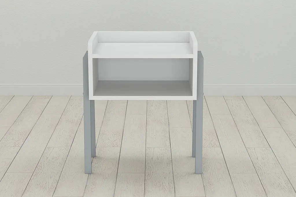 Тумба модульна Ferrum-decor Джузі 540x450x320 метал Сірий ДСП Білий 16 мм (FRD-102982) - фото 4
