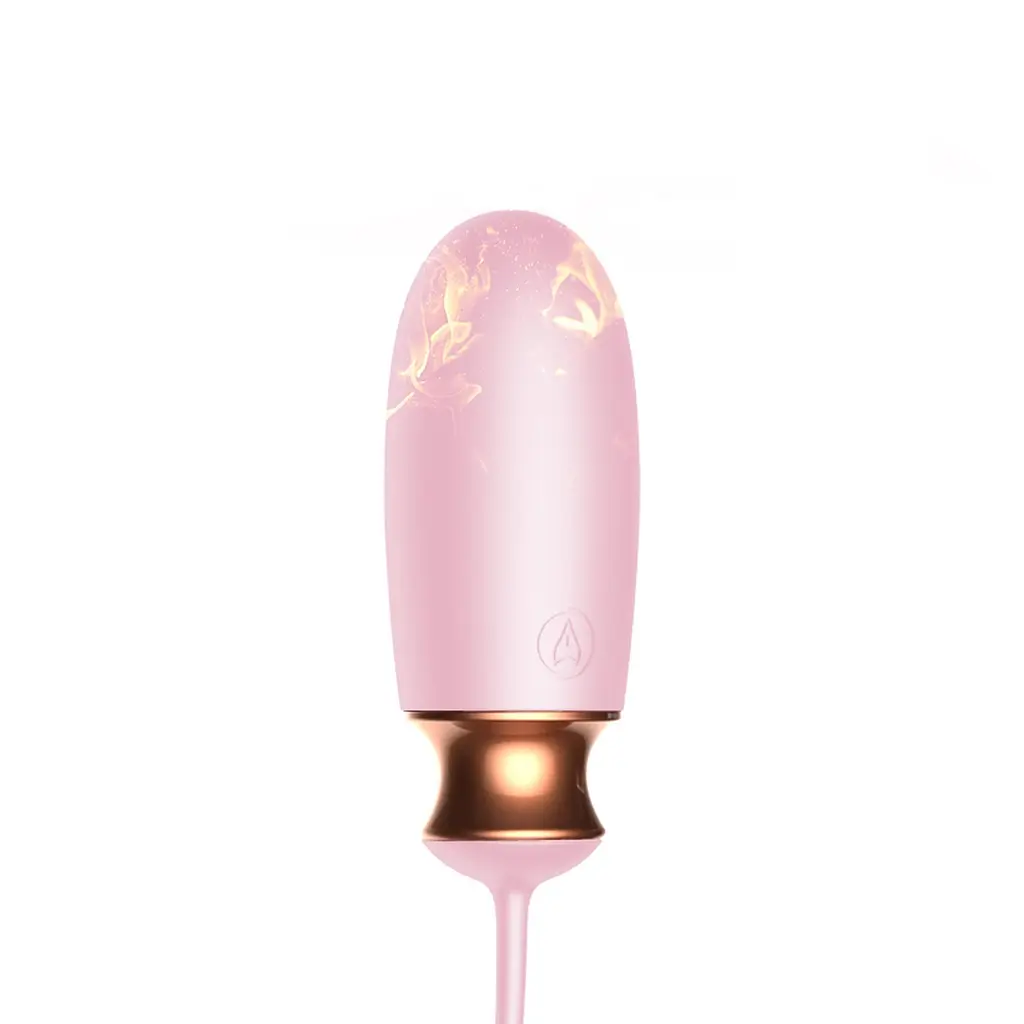 Віброяйце Vibrating Silicone Love Egg Pink, USB, 10 Function, Heating, Voice Control - фото 10